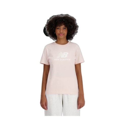 T-shirt med kortärm Dam New Balance ESSENJERSEY LOGO WT41502 OUK Rosa