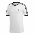 T-shirt med kortärm Herr Adidas 3 Stripes Vit