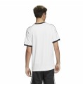 T-shirt med kortärm Herr Adidas 3 Stripes Vit