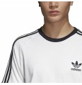 T-shirt med kortärm Herr Adidas 3 Stripes Vit