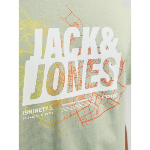 T-shirt med kortärm Herr Jack & Jones JCOMAP SUMMER 12257908 Grön