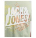 T-shirt med kortärm Herr Jack & Jones JCOMAP SUMMER 12257908 Grön