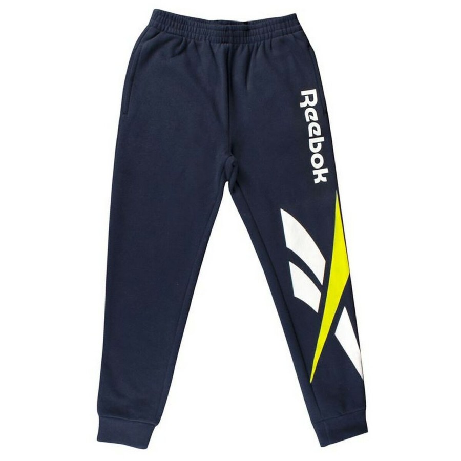 Långa träningsbyxor Reebok Big Intl Män Marinblå