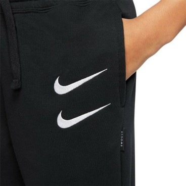 Nederdel träningsoverall för barn Nike Swoosh Pojkar Svart