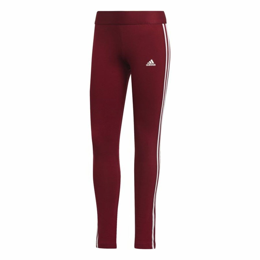 Långa träningsbyxor Adidas Loungewear Bordeaux Kvinna