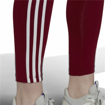 Långa träningsbyxor Adidas Loungewear Bordeaux Kvinna