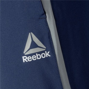 Långa träningsbyxor Reebok Workout Ready Mörkblå Män