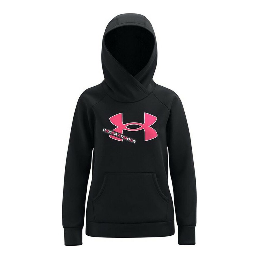 Luvtröja, Flickor Under Armour Fleece Logo Svart