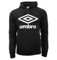 Tröja med huva Unisex Umbro  LOGO OH Svart