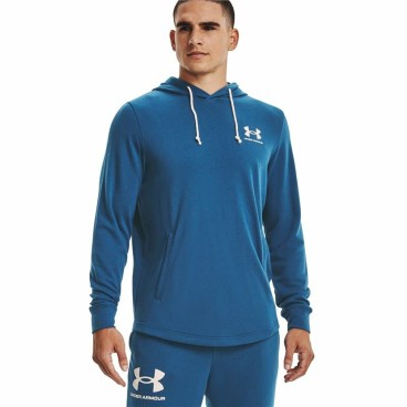 Tröja med huva Herr Under Armour Rival Terry Blå