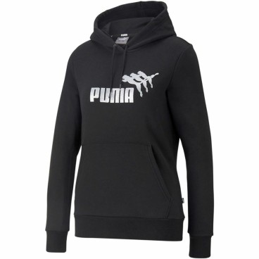 Tröja med huva Dam Puma Metallics Spark Svart