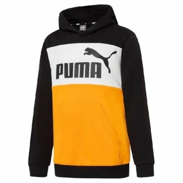 Tröja med huva Unisex Puma Essentials+ Colourblock Gul