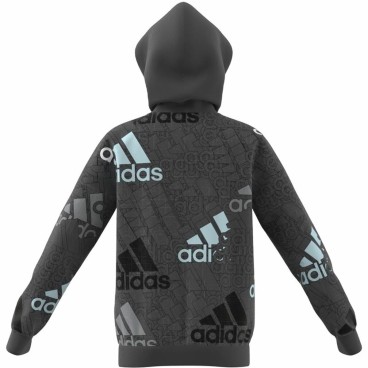 Tröja med huva Barn Adidas Performance Mörkgrå