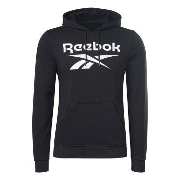 Tröja med huva Herr Reebok I FT BIG LOGO OTH H54788  Svart