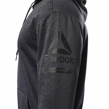 Tröja med huva Dam Reebok Ready Poly Fleece Mörkgrå