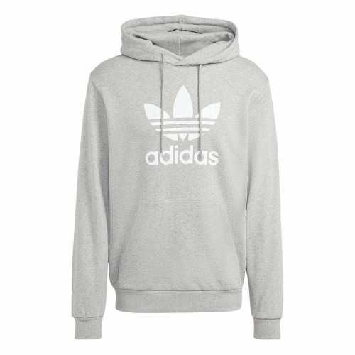 Tröja med huva Herr Adidas TREFOIL HOODY IA4884 Grå