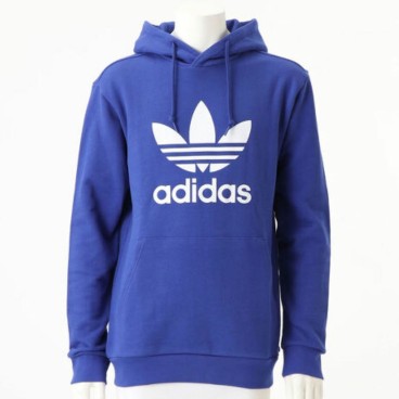 Tröja med huva Herr Adidas TREFOIL HOODY IA4884 Blå