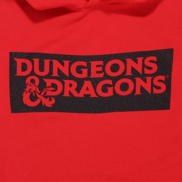 Tröja med huva Barn Dungeons & Dragons Logo Röd