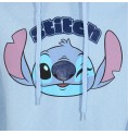 Tröja med huva Barn Stitch Cute Face Blå