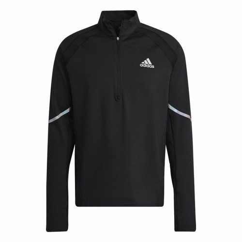 Tröja utan huva Herr Adidas Fast 1/2 Zip Svart