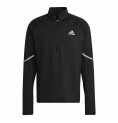 Tröja utan huva Herr Adidas Fast 1/2 Zip Svart