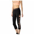 Sport-leggings, Dam Champion Quick-Dry Script Logo Crop Svart