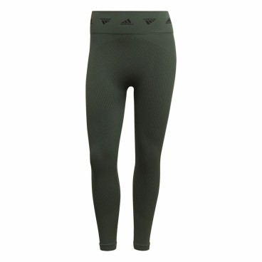 Sport-leggings, Dam Adidas Aeroknit Branded 7/8 Tight Grön