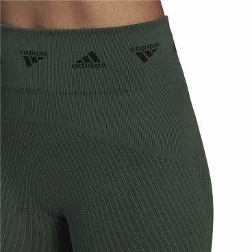 Sport-leggings, Dam Adidas Aeroknit Branded 7/8 Tight Grön