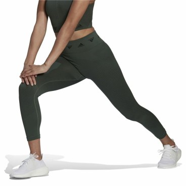 Sport-leggings, Dam Adidas Aeroknit Branded 7/8 Tight Grön