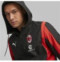 Träningsjacka Herr Puma Ac Milan Prematch Svart Röd