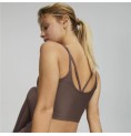 Sport-topp, Dam Puma Studio Ultrabare Strappy Brun