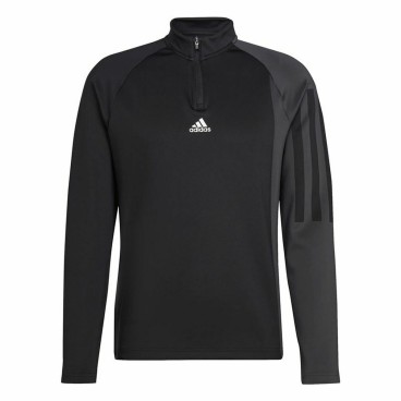 T-shirt med lång ärm Herr Adidas 1/4-Zip Svart