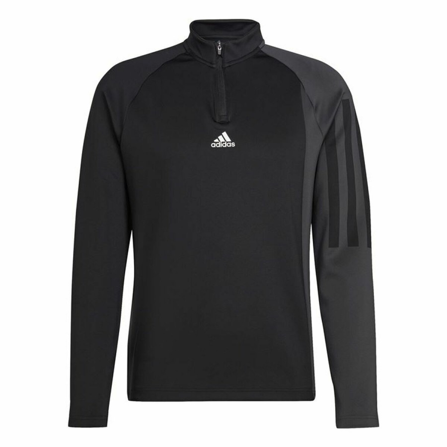 T-shirt med lång ärm Herr Adidas 1/4-Zip Svart