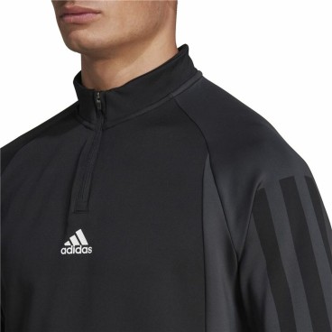 T-shirt med lång ärm Herr Adidas 1/4-Zip Svart