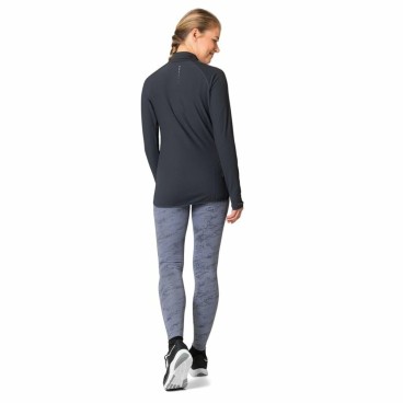 T-shirt med lång ärm Unisex Odlo 1/2 Zip Zeroweight Svart