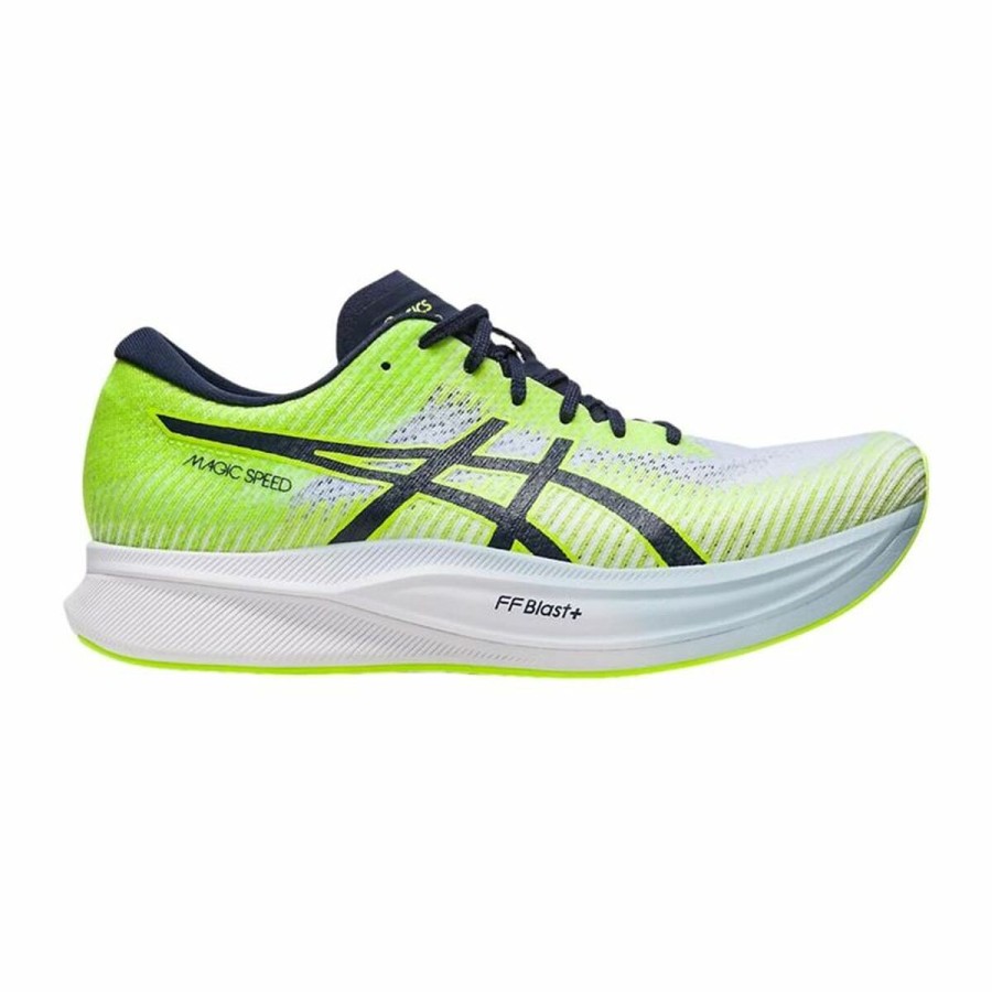 Löparskor, Vuxna Asics Magic Speed 2 Limegrön Män