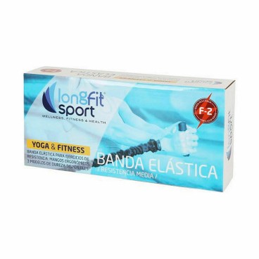 Elastiskt motståndsband LongFit Sport F2 Blå (4 antal)