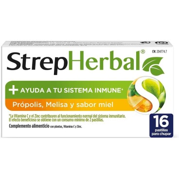 Kosttillskott Strepsils Strepherbal 16 antal