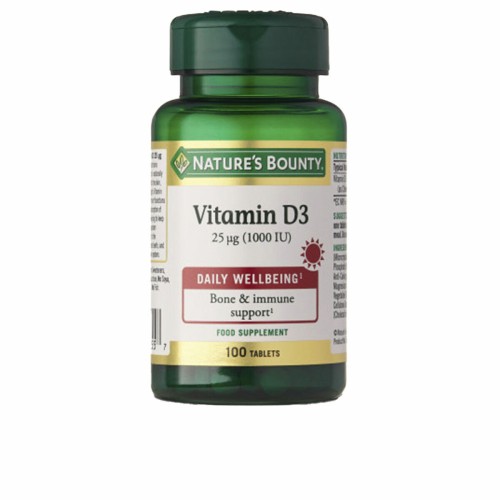 D-vitamin Nature's Bounty Vitamina Ui D3-vitamin 100 antal