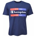 T-shirt med kortärm Herr Champion Crewneck Blå