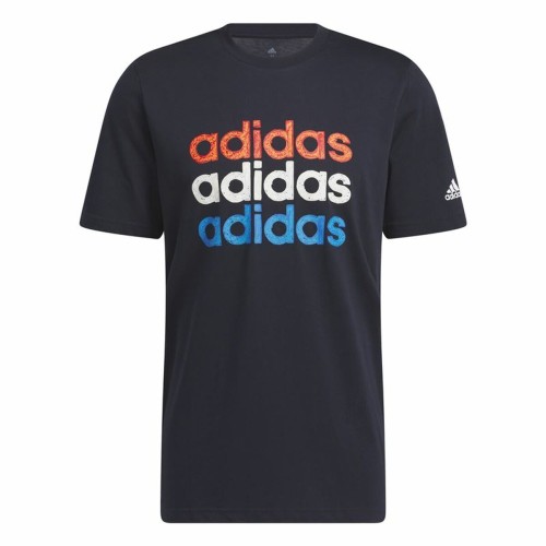 T-shirt med kortärm Herr Adidas Multi Linear Sportswear Graphic (L)