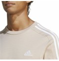 T-shirt med kortärm Herr Adidas 3 Stripes Beige (L)