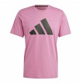 T-shirt med kortärm Herr Adidas Training Essentials Plommon (S)