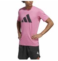 T-shirt med kortärm Herr Adidas Training Essentials Plommon (S)