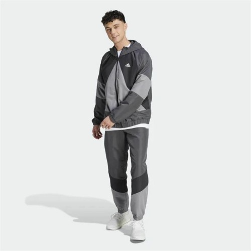 Träningsoverall, Vuxen Adidas Colorblock Mörkgrå Män