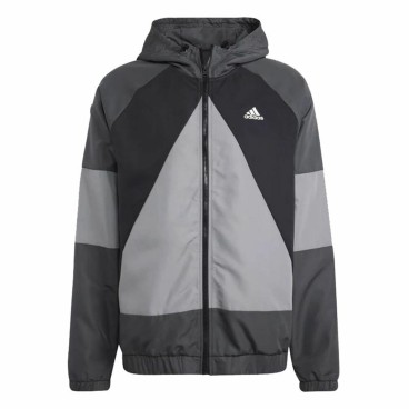 Träningsoverall, Vuxen Adidas Colorblock Mörkgrå Män