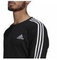 Tröja utan huva Herr Adidas 3 Stripes Svart