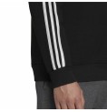 Tröja utan huva Herr Adidas 3 Stripes Svart