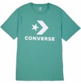 T-shirt med kortärm Unisex Converse Standard Fit Center Front Large Grön