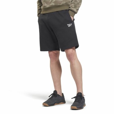 Byxor för vuxna Reebok Logo Short Svart Män